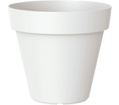 Maceta de polipropileno capri blanco ø 18 cm