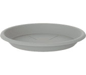 Plato de maceta polipropileno gris de ø 26 cm