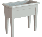 Mesa alta de cultivo venezia de plástico gris 69x80x39cm