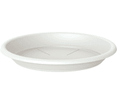 Plato para maceta y jardinera de polipropileno blanco ø 66 cm