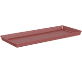 Plato de jardinera venezia de polipropileno rojo 73x32 cm