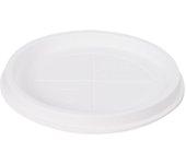 Plato de resina para maceta d40 cm blanco