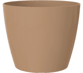 Maceta de polipropileno san remo beige de ø 11.5 cm