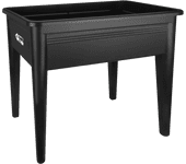 Mesa alta de cultivo de pvc negro 73.3x58.1x76.7cm