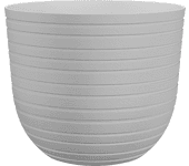 Maceta de polipropileno havana horizon blanco de ø 20 cm