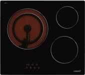 Placa vitrocerámica cata tdhn 603 con 3 zonas de cocción 5400 w