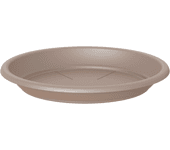 Plato para maceta y jardinera de polipropileno marrón ø 13 cm