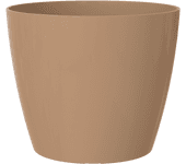 Maceta de polipropileno san remo beige de ø 6 cm