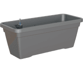 Jardinera con auto riego venezia antracita 57,9x24,3x22cm