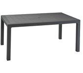 Mesa jard 160X94CM antr. res curver