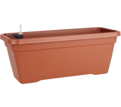 Jardinera con auto riego venezia terracota 57,9x24,3x22cm