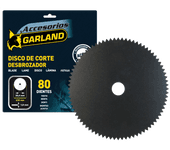 Disco de acero 80 dientes garland para desbrozadora 230 mm