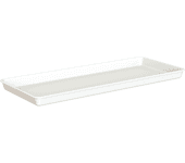 Plato de jardinera venezia de polipropileno blanco 55x26 cm