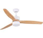 Ventilador de techo con luz motor dc madsen madera color luz regulable 120 cm