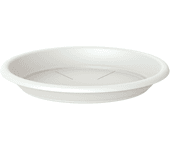 Plato para maceta y jardinera de polipropileno blanco ø 30 cm