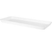 Plato de jardinera capri 60 cm de polipropileno blanco 53x29 cm