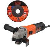 Amoladora con cable black+ decker adbeg115 760w dico 115mm + disco