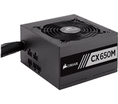 corsair  cx650m 650w 12 cm 80 plus bronzesemi-modular