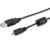 Equip USB A/micro-USB B 2.0 1.0m cable USB 1 m Negro