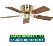 Ventilador de techo CasaFan 5103045 classic flat 103cm Haya o roble antiguo / Laton cepillado