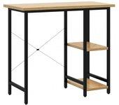 VidaXL Escritorio para Ordenador MDF 80x40x72cm Negro/Roble