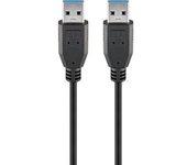 Cable USB GOOBAY USB A/USB A 3 m Negro