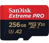 ext pro microsdxc 256gb+sd 200mb s