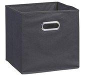 Zeller Present Caja plegable Tela (32 x 32 x 32 cm, Negro)