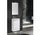 Riva Conjunto de mueble de baño Young (40 cm, Blanco, Brillante)