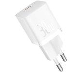 Cargador Rápido Compacto BASEUS Gan5 30 W USB-C Blanco