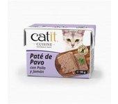 Paté para gatos Catit Cuisine, Pavo con Pollo y Jamón-95g