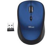 raton trust optico mini wireless azul