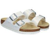 Birkenstock Sandalias Planas Mujer - Blanco Talla 40