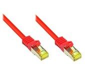 Alcasa RJ45/RJ45, 30 m cable de red Cat7 S/FTP (S-STP) Rojo