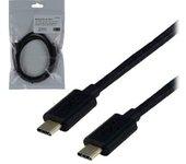 MCL USB 3.1 Type-C 1 m cable USB USB C Negro