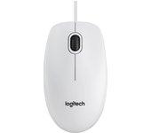 Logitech B100 Ratón Blanco