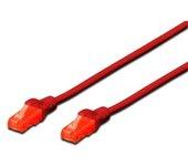 Cable de Red DIGITUS (RJ45 - 25 cm - Rojo)