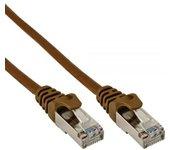 Cable de Red INLINE (RJ45 - 1 m - Marrón)