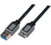 Digitus Cable USB 3.0/MicroUSB B 1.8m Negro