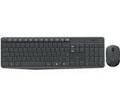 Logitech MK235 RF inalámbrico Portugués Negro