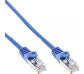 Cable de red inline sf/utp cat.5e azul 0,3m