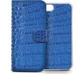 Celly CROCOAIPH5BL funda para teléfono móvil 10,2 cm (4 pulgadas pulgadas) Funda cartera Azul