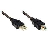 Cable USB ALCASA (USB - 1 m - Negro)