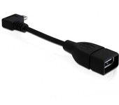 DeLOCK 83104 cable USB 0,11 m Micro-USB B USB A Negro