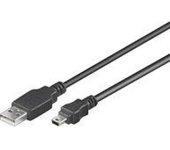 Cable Mini USB carga y sincronizacion 5 M Negro