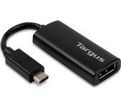 Targus ACA932EUZ adaptador de cable de vídeo 0,17 m USB C DisplayPort Negro