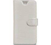 Funda Celly universal XL tipo libro blanca