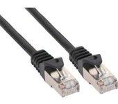 InLine 0.5m S-FTP Cat.6 0.5m Negro cable de red