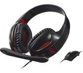 Trust GXT 330 XL Binaural Diadema Negro, Rojo auri