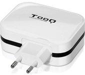 tooq tqwc-1s04wt cargador de pared 4 usb blanco